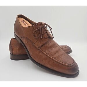 Mercanti Fiorentini Apron Toe‎ Brown Leather Oxford Dress Shoes Mens 12 M Italy